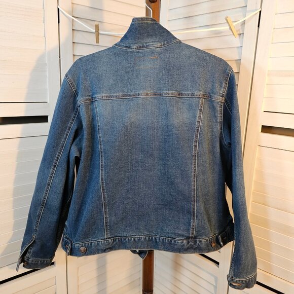 Time and Tru Classic Blue Denim Jacket Plus Size XXXL (22) - Picture 2 of 7
